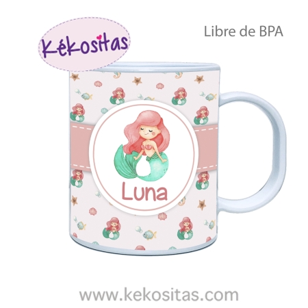 Taza Plástico Sirena