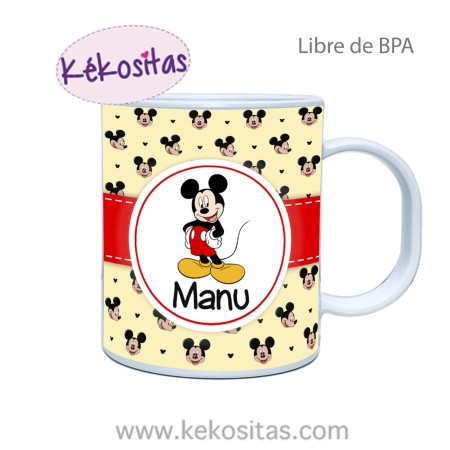 Taza Plástico Mickey