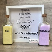 🫶 Ritual de arena para bodas bonitas.
➡ www.kekositas.com ⬅
https://wa.me//+34693325820
#ritual #boda #bodas2023 #arena #ritualarenas #ceremonia #amor #ilusion #personalizado #detalles #regalos #regalosunicos #celebracion #ceremonia #novio #novia #diaespecial #marco #botella #union #bodacivil #enlace #ritualdearena